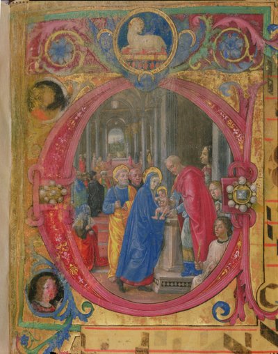 Corale B 26 c.113r Historisierte Initiale 